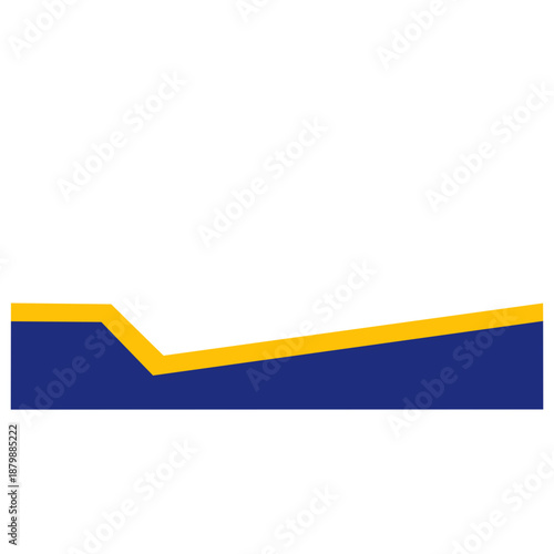 blue and yellow footer