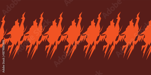 dynamic fire text illustration in vector format. Bold, flaming typography exudes intensity and energy.