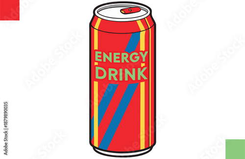 Energy Drink Refreshing Beverage Illustration. Energy Drink Sports and Fitness Concept. Energy Drink Healthy Performance Drink. Energy Drink Caffeine Boost Beverage. Energy Drink Active Lifestyle