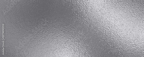 Silver metal effect foil. Silver texture. Gradient background. Metal surface print. Glitter backdrop. Silver plate. Shine design invitation, wedding greeting, cards, prints. Vector illustration