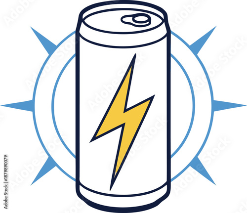 Energy Drink Refreshing Beverage Illustration. Energy Drink Sports and Fitness Concept. Energy Drink Healthy Performance Drink. Energy Drink Caffeine Boost Beverage. Energy Drink Active Lifestyle