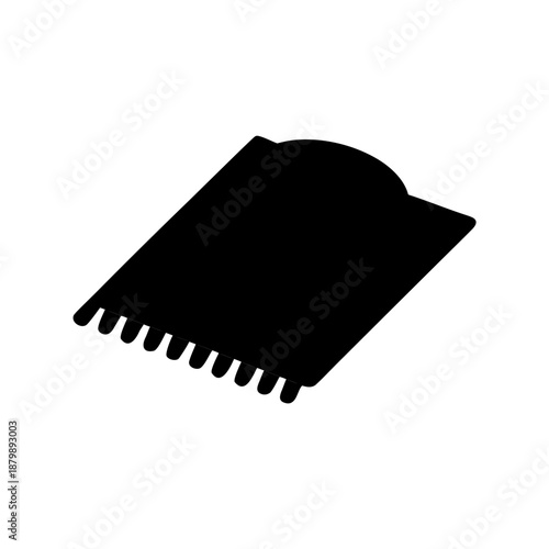 Minimalist black silhouette of a stylized bird or creature viewed from behind on a white background  Open holy book on a rehal stand, a symbol of religious study and devotion