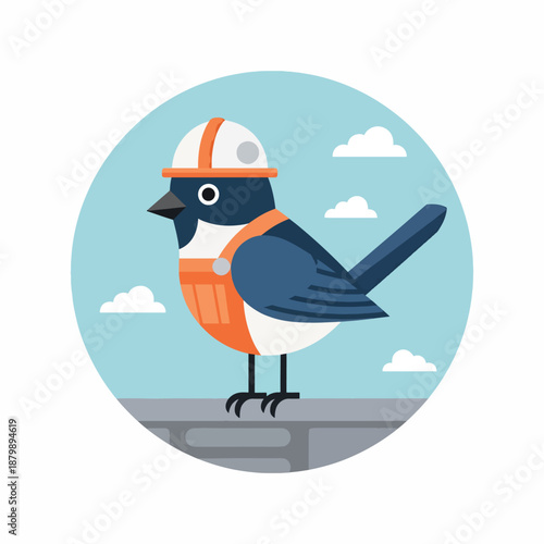 Construction Bird Worker