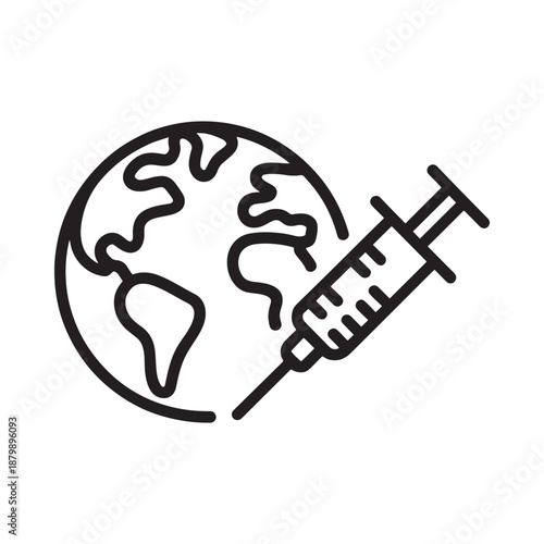 Global vaccination campaign A world protected through immunization and medical science