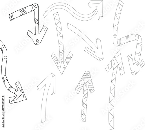 A blurry black and white sketch of indistinguishable objects