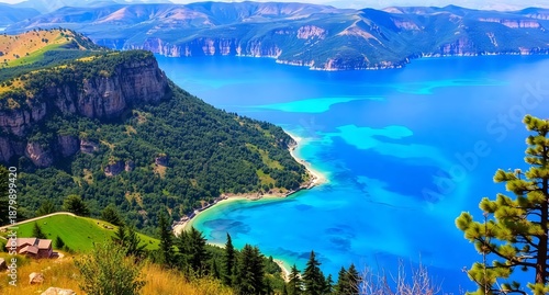 mountain lake in the mountains