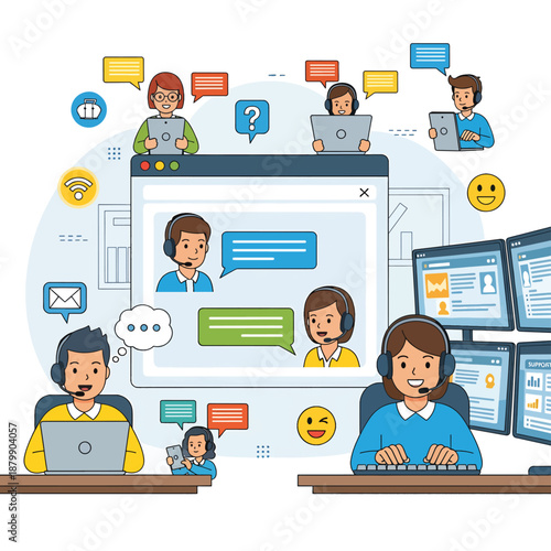 Customer Support Team Online