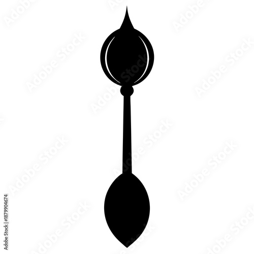 Minimalist black silhouette of a stylized bird or creature viewed from behind on a white background  Open holy book on a rehal stand, a symbol of religious study and devotion