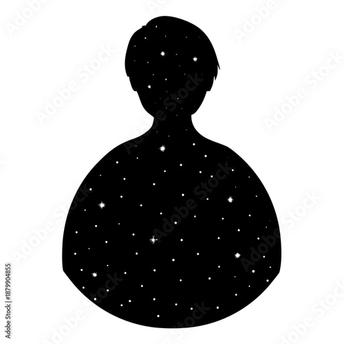 Minimalist black silhouette of a stylized bird or creature viewed from behind on a white background  Open holy book on a rehal stand, a symbol of religious study and devotion