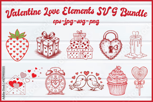 vector illustration of a set of strawberry jam