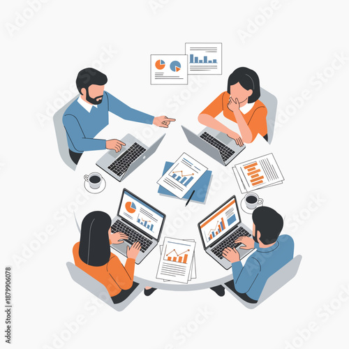 Team Meeting Around Table