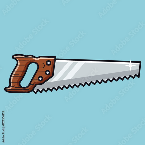 Hand Saw with Wooden Handle