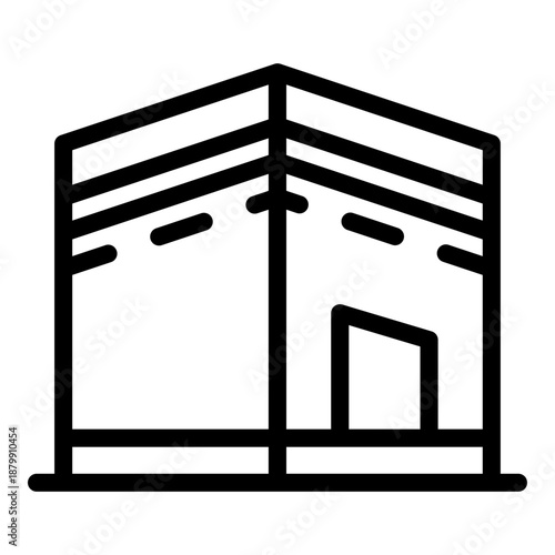 kaaba line icon