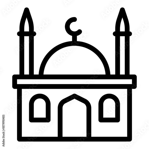 mosque line icon