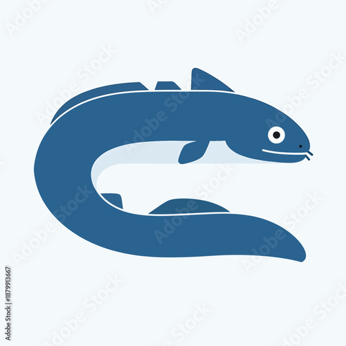 Blue Shark Silhouette