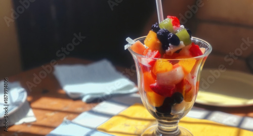 Enjoying Halo Halo in the Philippines on a sunny day with colorful ingredients and refreshing flavors