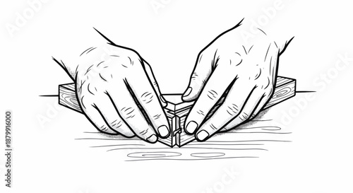 Hands folding a paper into a crane origami, illustrating creativity and precision in a simple craft.