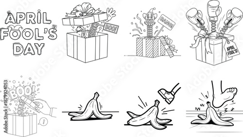 April Fools Day of gifts and bananas pranks