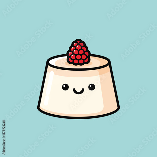 Panna Cotta with Raspberry