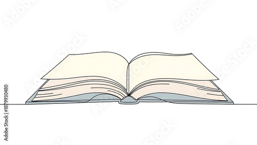 Book Icon Isolated on White Background for Education and Knowledge