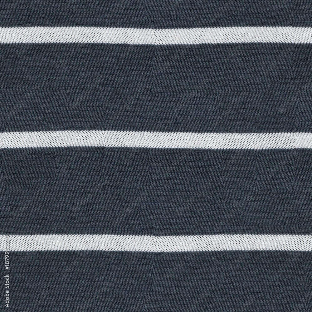 Fototapeta premium Seamless Blue and white color horizontal stripes background.