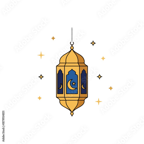 Islamic Lantern Night Scene
