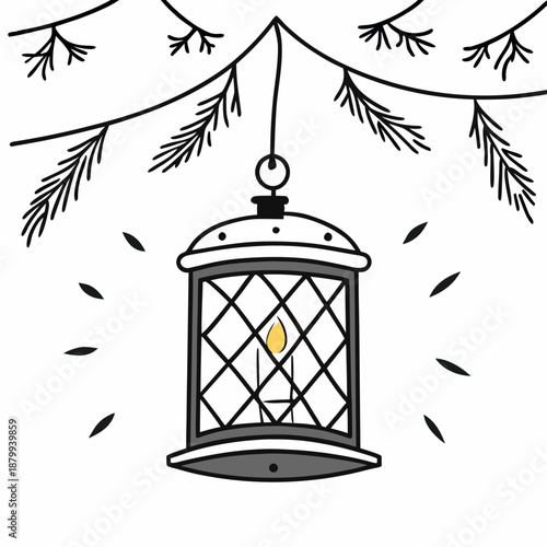 Clean Graphic Illustration of a Wine Glass for Beverage Design