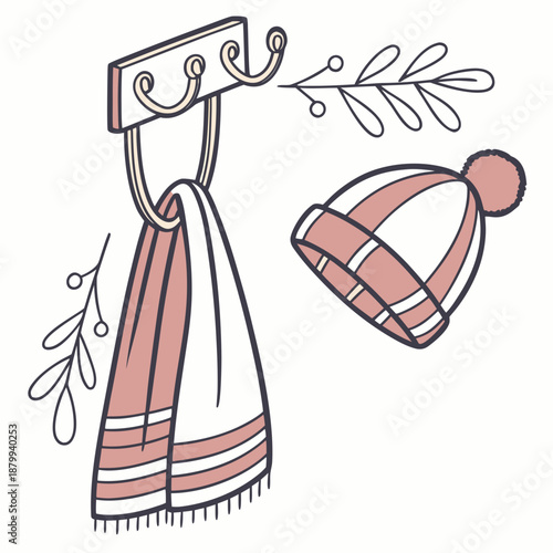 Graceful Winter Reindeer Silhouette Vector Design