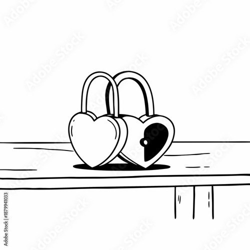 Engagement Ring Box Minimalist Vector Illustration