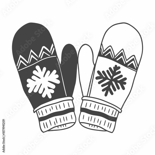 February Month Calendar Page Minimalist Vector Illustration