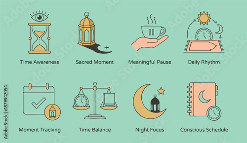 Mindful time management concepts for modern life