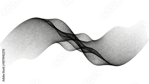 Abstract Black Waveform Sound Wave Pattern 1.
