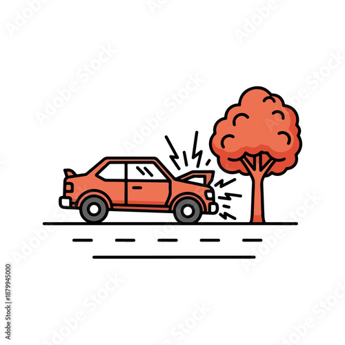 Car Crash Accident Damage Vehicle.