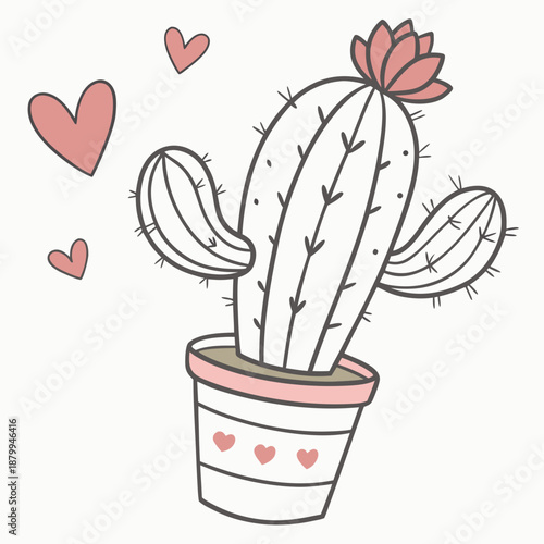 Pair of Love Birds Vector Illustration for February Romance