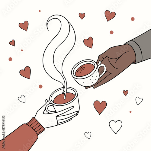 Romantic Love Letter and Envelope Illustration