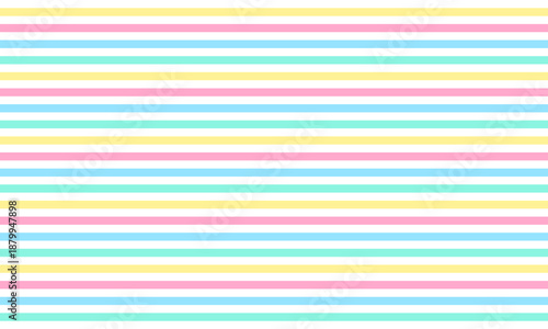 colorful pastel horizontal stripes seamless pattern background vector illustration