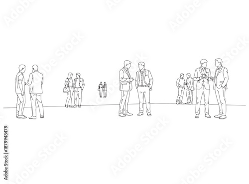 Architectural & Landscape People Outlines – CAD Vector Human Figures