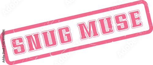 Ignite inspiration with a delightful Snug Muse pink stamp encouraging creative thought