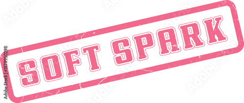 Pink grunge textured soft spark rubber stamp for inspiring new beginnings