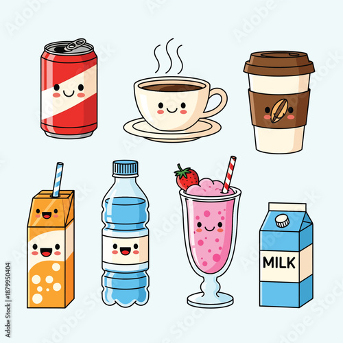 Cartoon Beverages Collection