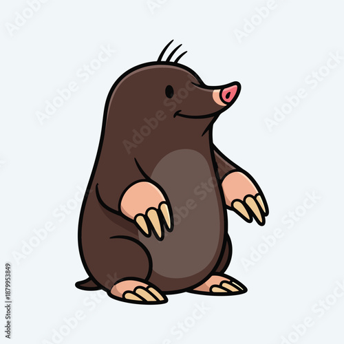 Cartoon Mole Character