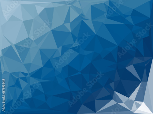 Low Poly - Serene Pastel Blue