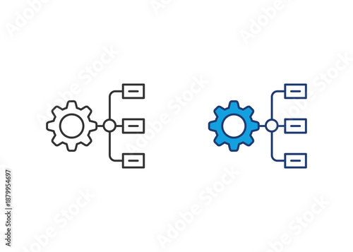 Workflow Icon Set Multiple Style Collection