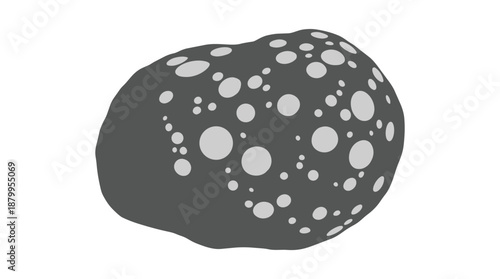 Dark gray spotted stone vector illustration, abstract rock texture background