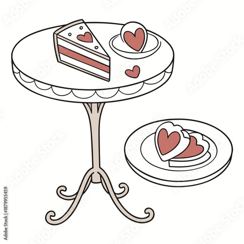 Monthly Calendar Icon for February Illustration