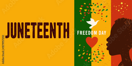 Juneteenth celebration A vibrant depiction of freedom history and african american heritage