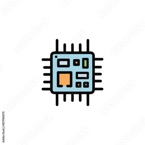 Small Storefront with Colorful Awning and Display Window