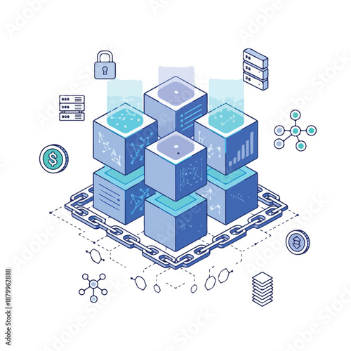 Blockchain Data Blocks Network and Security