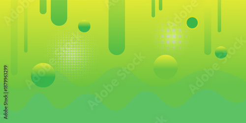 Colorful abstract background and gradation using minimal geometry and wave shape as an element.
