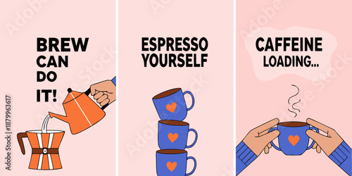 Brewing coffee A visual guide to espresso caffeine and self care moments